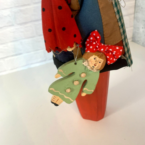 Santa Claus Figurine Artisan Christmas Mixed Media Figure Rare 11 Inch - Picture 2 of 5